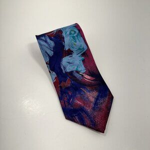 Art of Ties Mens Silk Neck Tie Purple Blue Pink Made in Italy Tie Rack